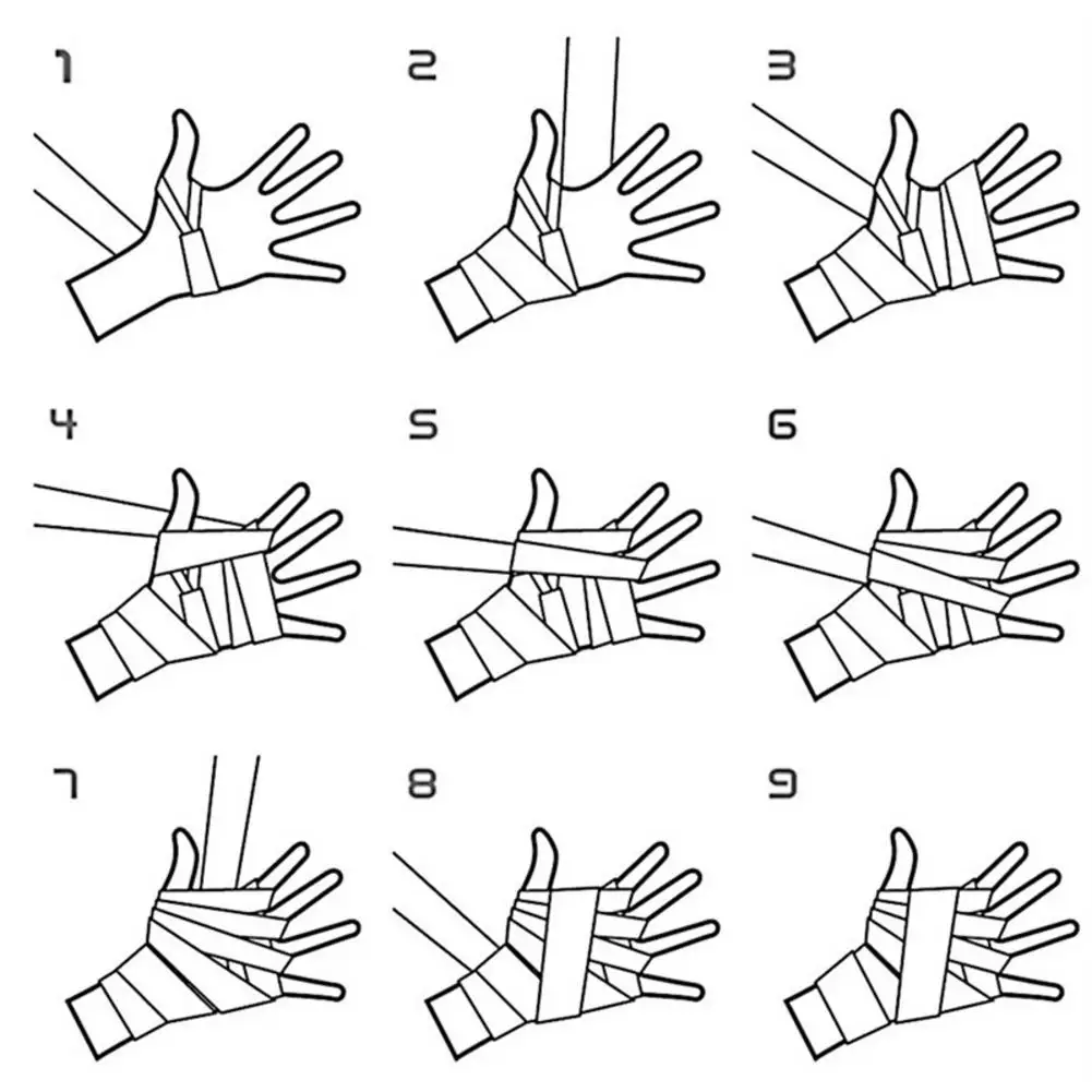 Хлопчатобумажные боксерские бандаж на запястье боевые защитные спортивные