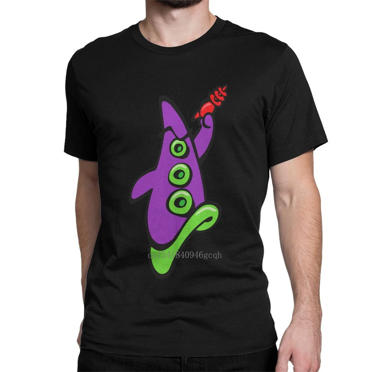 

Maniac Mansion Day Of The Tentacle T Shirt Men's 100% Cotton Vintage T-Shirt O Neck Adventure Computer Game Tee Tops New Arrival