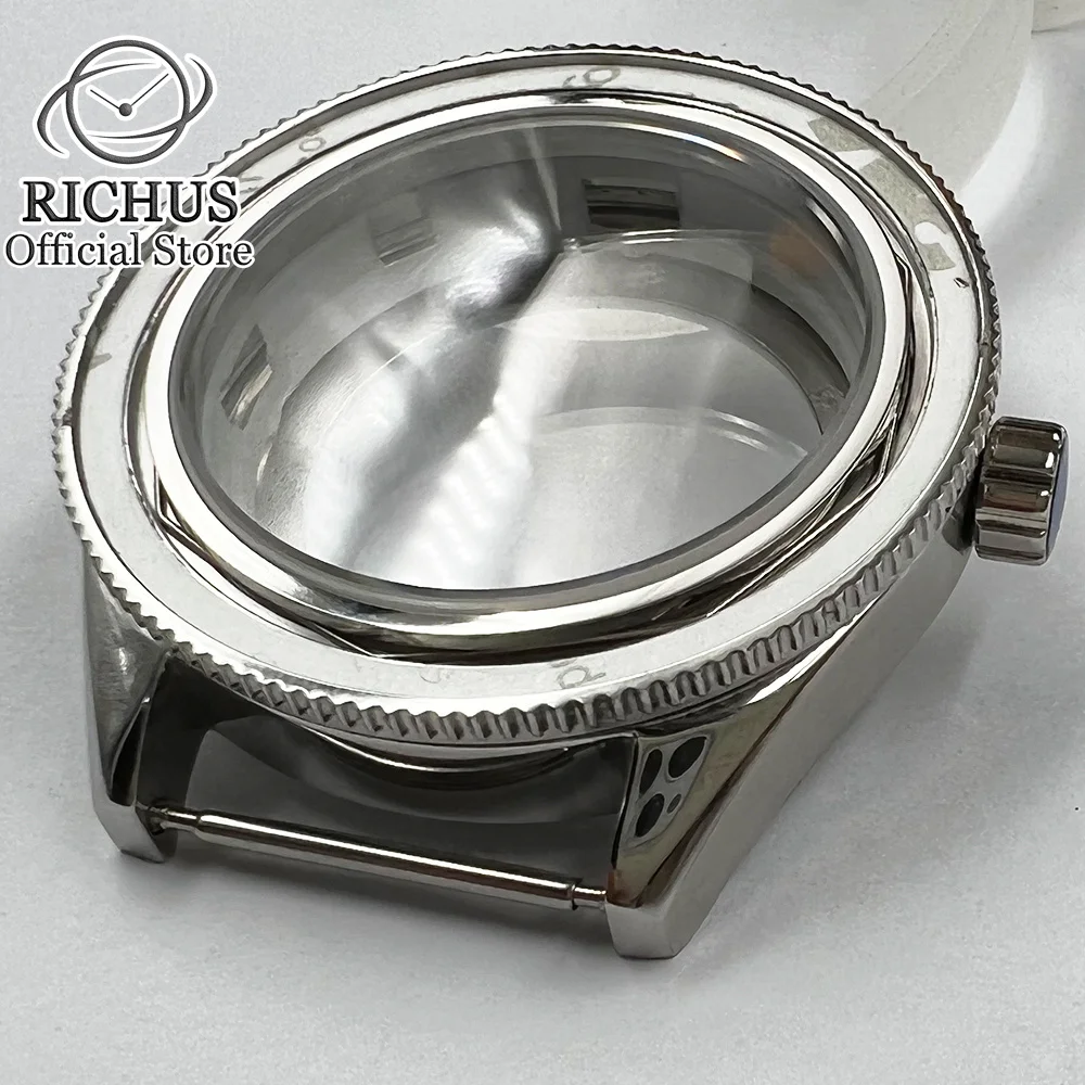 42 мм чехол для часов с твердым сапфировым стеклом подходит NH35 NH36 ETA2824 PT5000 Seagull ST2130