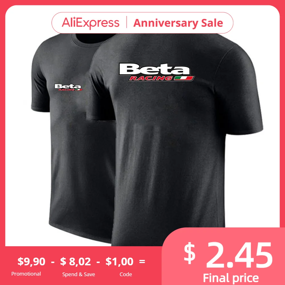 

2023 Beta Racing Motorcycle Off Road Race Men's New High Quality Cotton Round Neck Fashion Slim Fit Earth T Short Sleeve Shirt