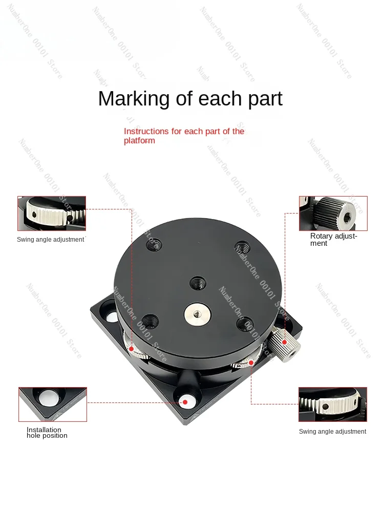 R-ось ручной наклон поворотный слайд BDSP/25/40/60/65 Точная точная настройка Поворотная