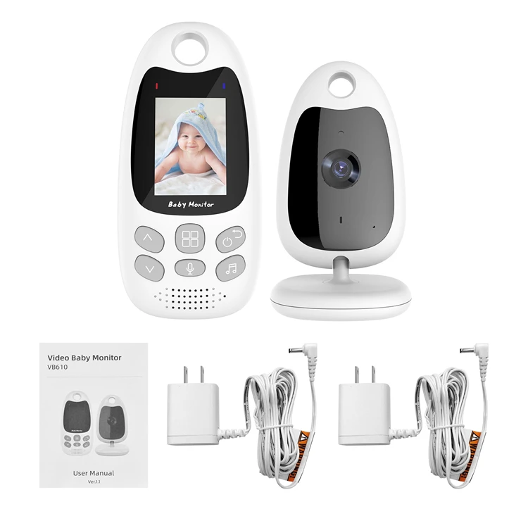 

2.4G Wireless Smart Baby Monitor With Camera Built-In Lullabies Two Way Talk IR Night Vision Wifi Nanny Camera Baby Monitor