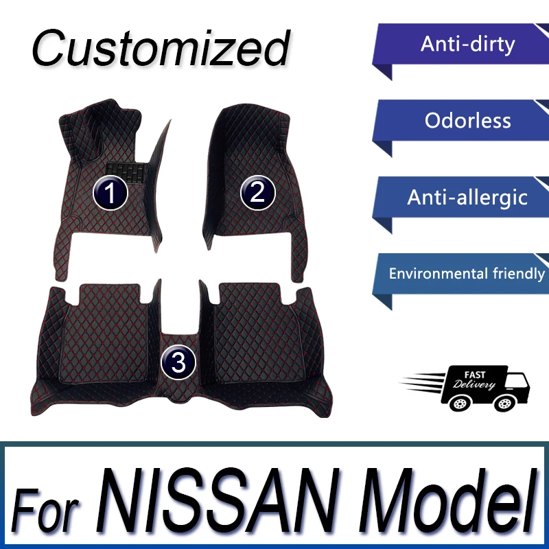 

Car Floor Mats For NISSAN Sulphy Teana J31 J32 L33 Teana Sentra Qashqai J10 J11 X-Trail T31 T32 Murano Maxima Car Accessories