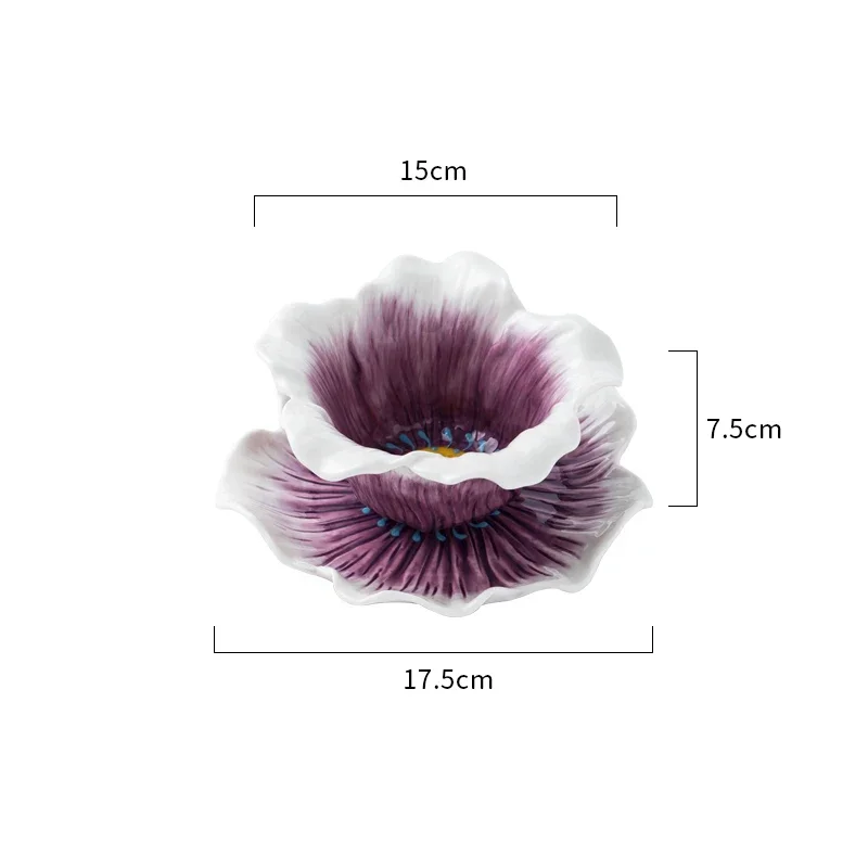 Керамические кружки в форме скандинавского цветка