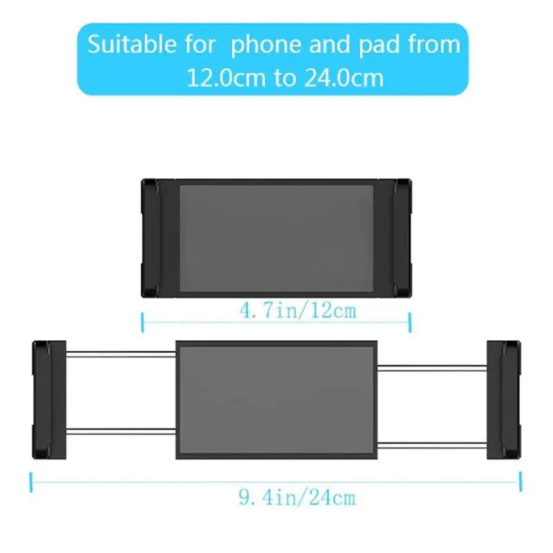 w samochodzie uchwyt na tablet obrót o 360 stopni samochodowy stojak telefon trwała automatyczna podstawka tylnym siedzeniu regulowany akcesoria