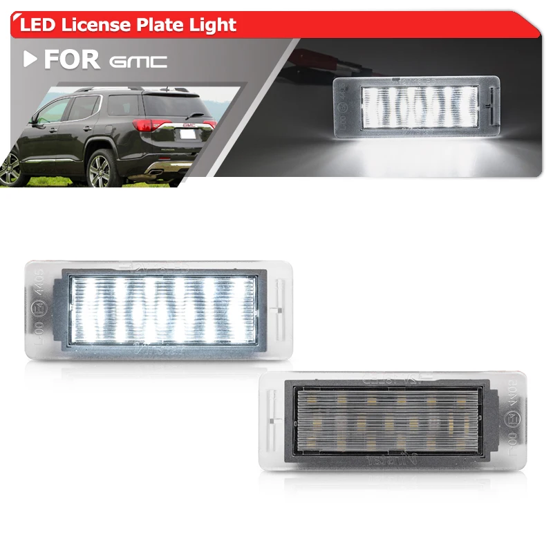 

Модернизированные светодиодные фонари номерного знака, замена для GMC Terrain 2010-2023 Acadia 2017 2018 2019, лампы Canbus для автоматической парковки