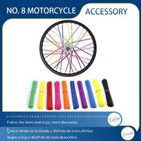 3672 psc bike wheel spoke covers protector colorful motocross rims skins off road bike guard wraps kit motorcycle bike guard