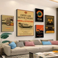 classic movie vintage posters back to the future retro kraft paper sticker diy room bar cafe decor gift print art wall paintings