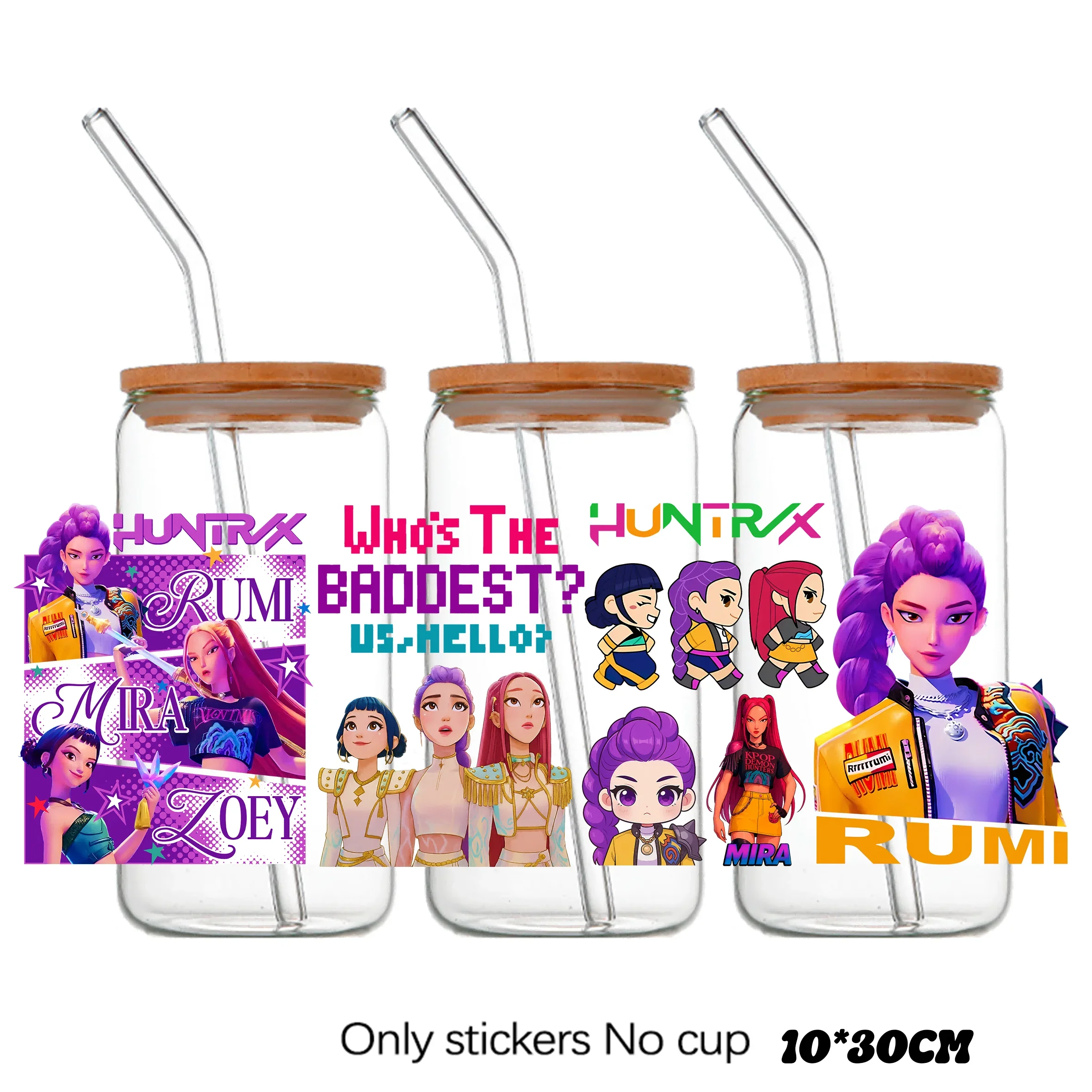 К-Поп: охотники на демонов, наклейки для стаканов элиан тарс бастард рода демонов