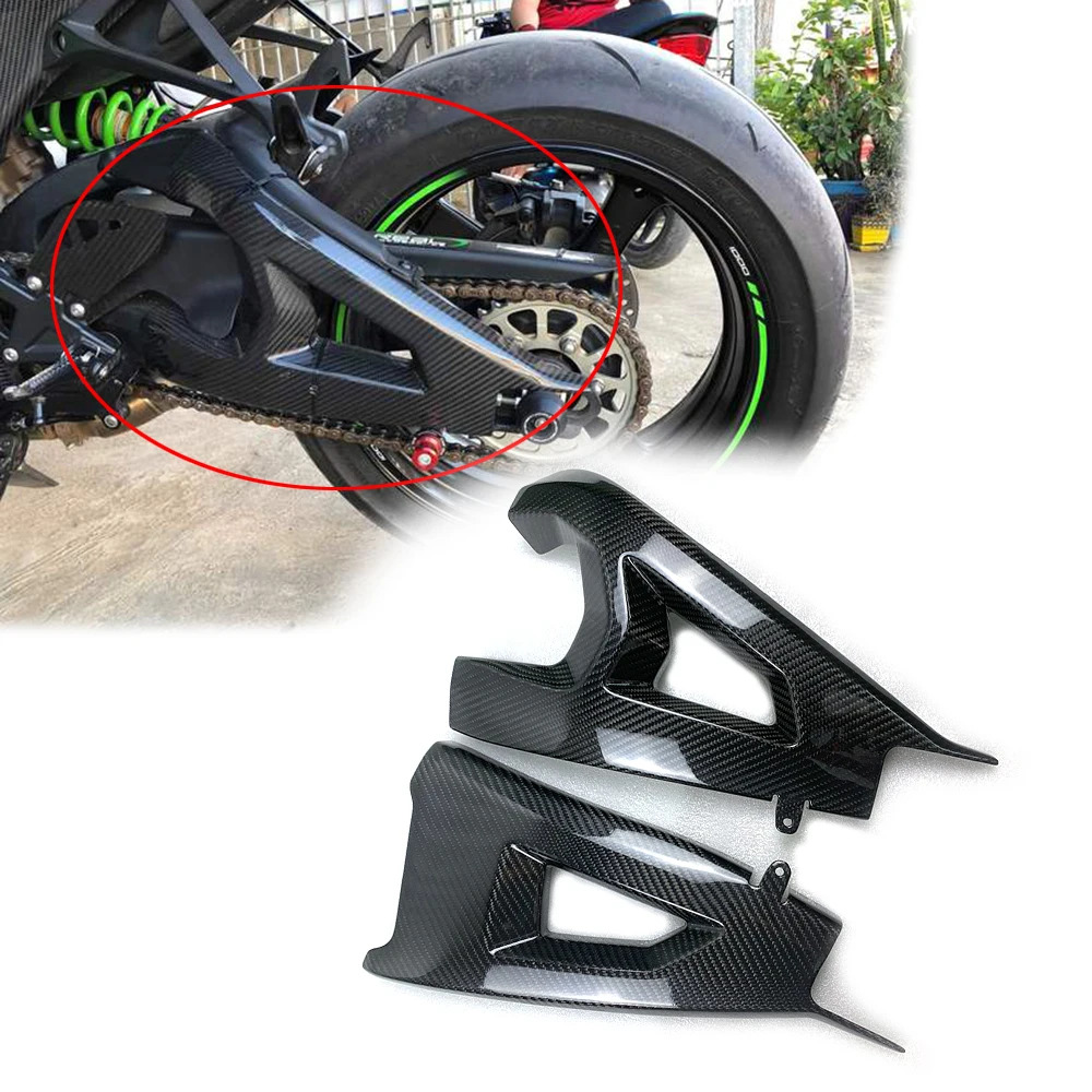 

For Kawasaki ZX-10R ZX10R Carbon Fiber Modified Swingarm Covers Protectors Motorcycle Accessories 2016 2017 2018 2019 2020 2021