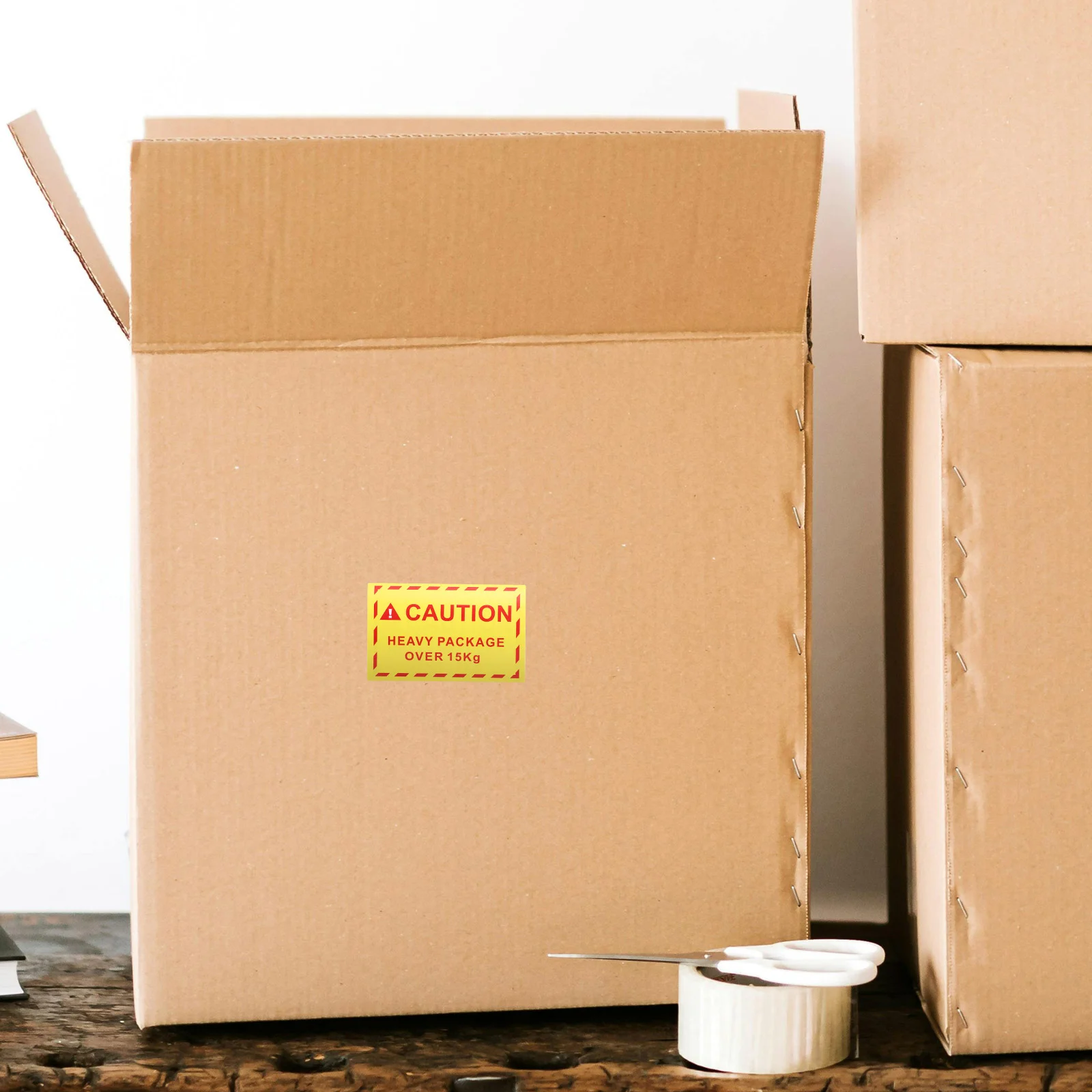 Наклейка с надвесом наклейки предупреждением о доставке предупреждающая лента