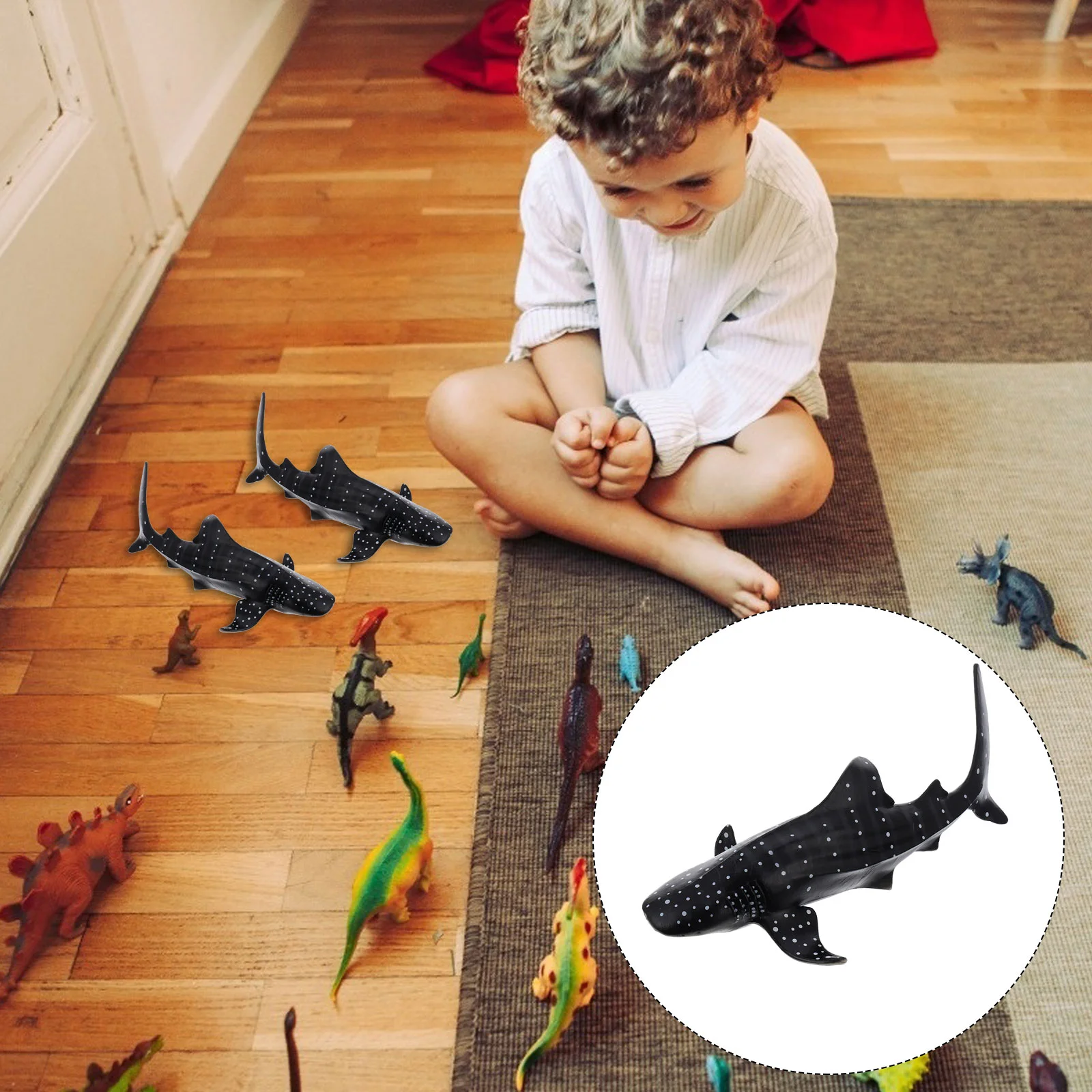 

1pc Simulation Whale Shark Kids Animal Cognitive Early Educational
