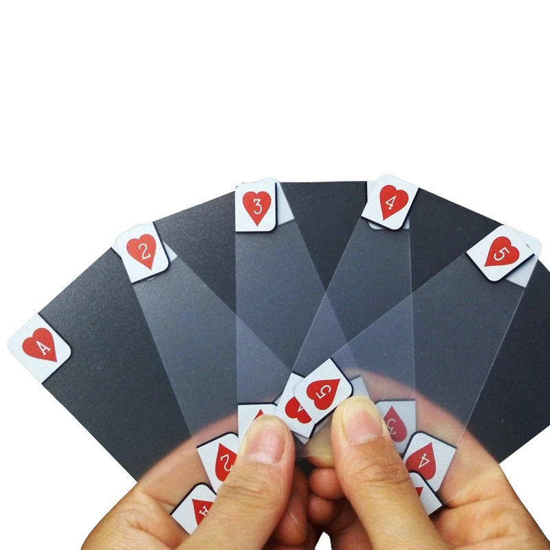 

Топ!-3X оригинальные прозрачные пластиковые фотообои, новые покерные индексные игральные карты