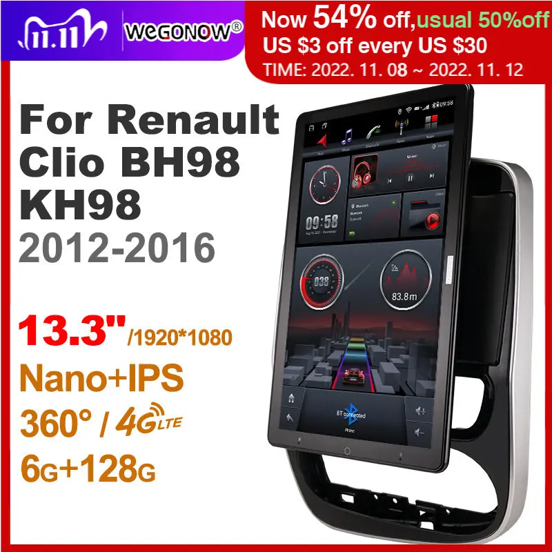 

Автомобильный радиоприемник TS10 Android 10,0 Ownice для Renault Clio 4 BH98 KH98 2012-2016 13,3 ''без DVD, поддержка Quick Charge Nano 1920*1080