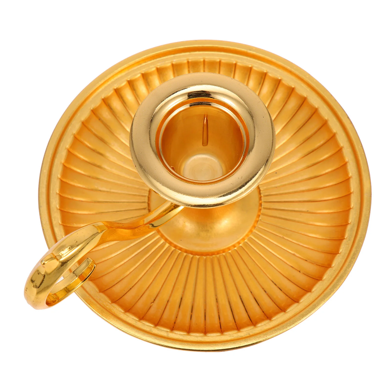 

Candlestick Hand Metal Holder Vintage Holder Handheld Cones Zinc Alloy Decorative Holder