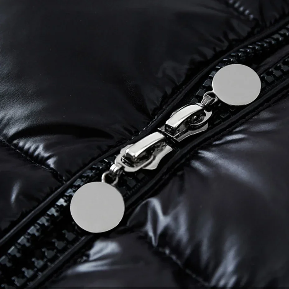 Мужская модная повседневная верхняя одежда парки однотонное яркое пуховое