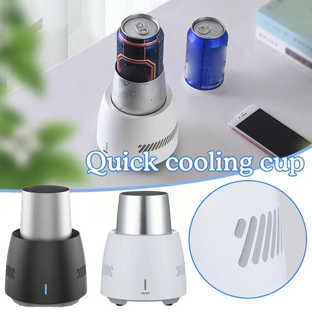 

Portable Beverage Fast Cooler Cup Electric Beer Bottle Drinks Mug Tool Can Cooling Car Home Fruit Refrigerator Soda Water U9v3
