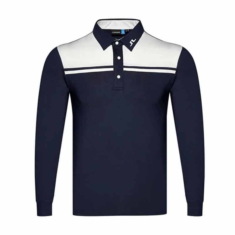Golf Clothing Men's Breathable and Quick-Drying Sports and Leisure Outdoor Autumn High-Quality Long-Sleeved Polo T-Shirt
