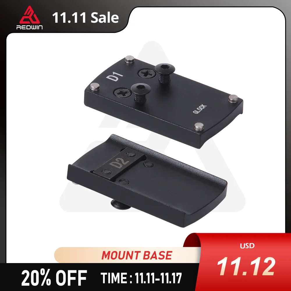 

Монтажный комплект Red Win, базовое крепление для мини-прицела в красную точку, алюминиевый корпус с винтами и стальной пластиной, аксессуары для охоты