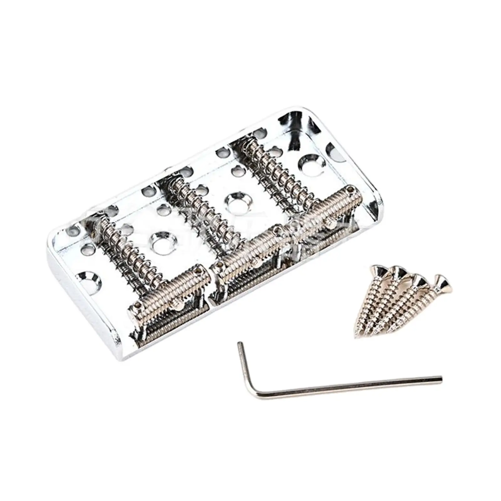 

Bass Guitar Bridge Parts Hardware 3 Saddle Design Vintage Accessories for Electric Guitar