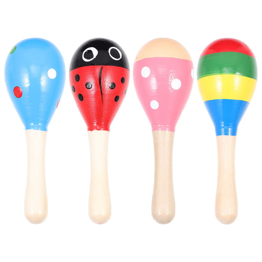 

4 шт., Детские деревянные игрушки Maraca