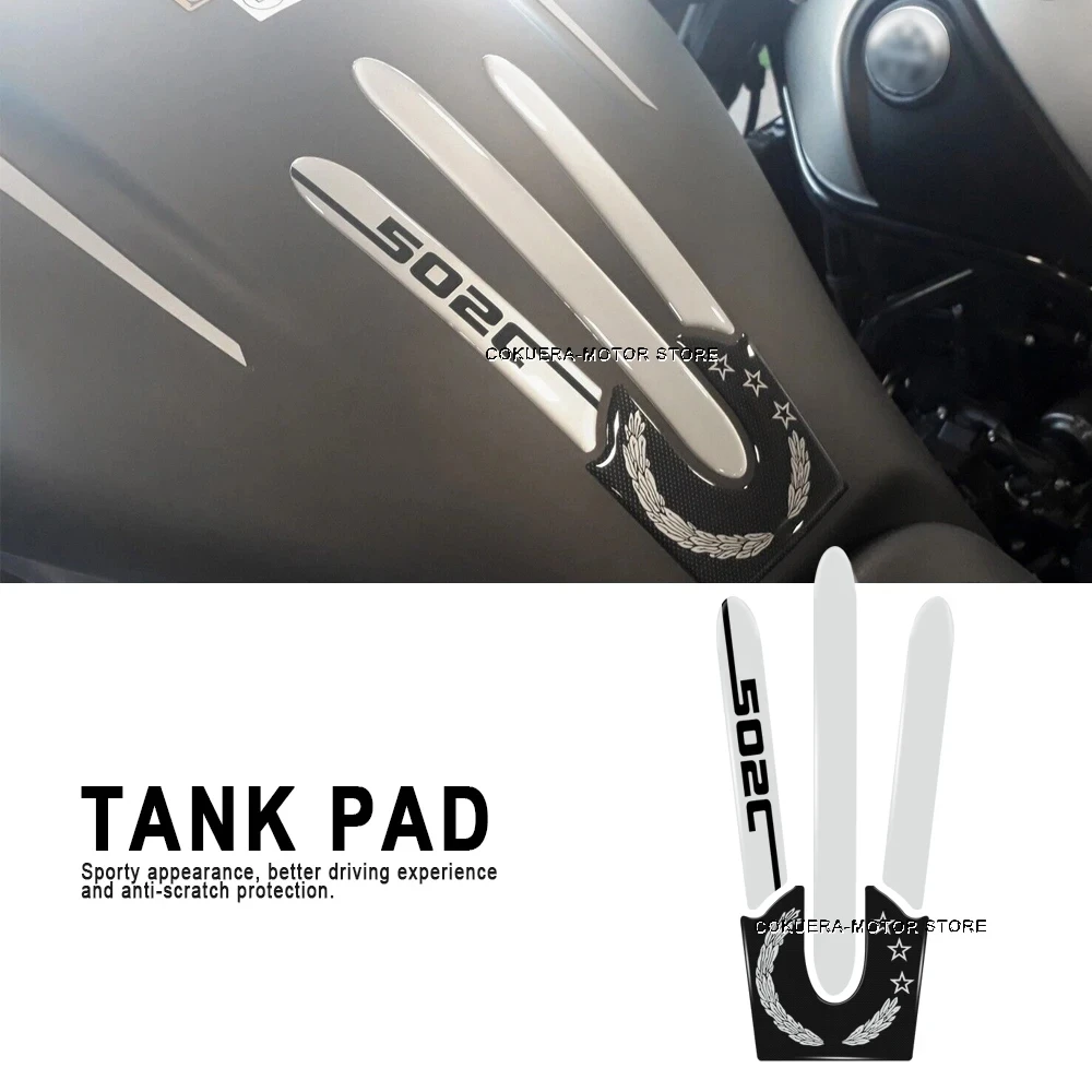 Для мотоциклетных аксессуаров 502C BENELLI 502 C Защитная Наклейка 3D из эпоксидной смолы