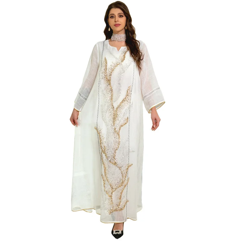 African Dresses For Women Elegant Dashiki Summer Autumn Muslim Fashion Abaya Maxi Dress Traditional Fairy Dreaes Africa Clothing