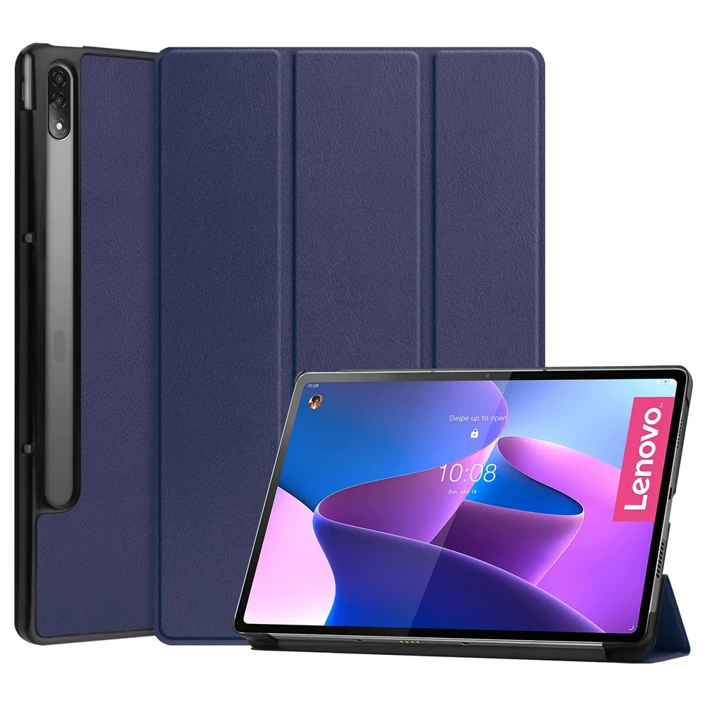 

Для Lenovo Tab P12 Pro трехскладной защитный чехол для планшета водонепроницаемый кожаный чехол Для Xiaoxin Pro 12,6 Q706F оболочка