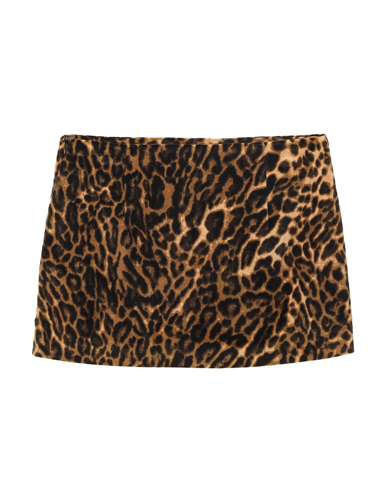 KAOPU ZA женский бархатный укороченный блейзер оверсайз с животным принтом или