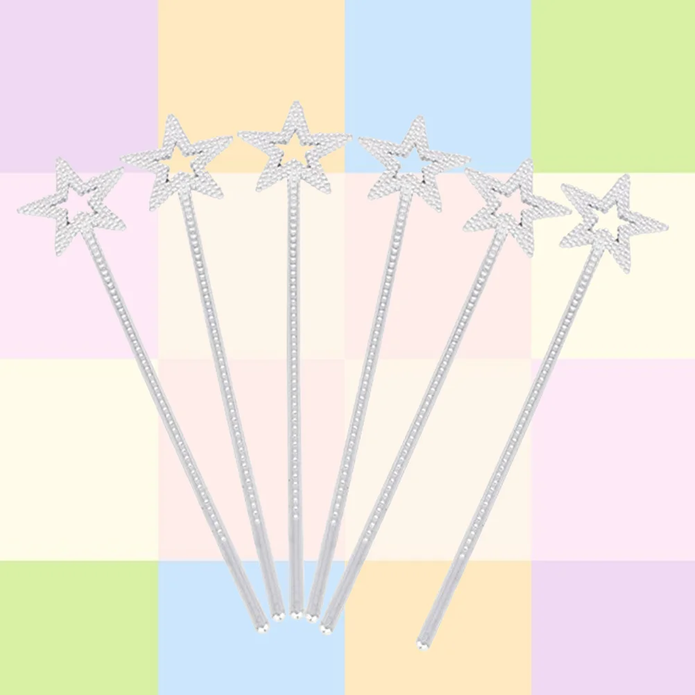 

Wand Fairy Costume Glinda Good Witchwings Party The Whiteaccessories Forsilverbirthday Angelsticks Star Pentagram Props Play