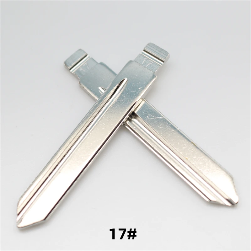 OEM 20 шт. 17 # Металлический пустой необрезанный лезвие дистанционного ключа для