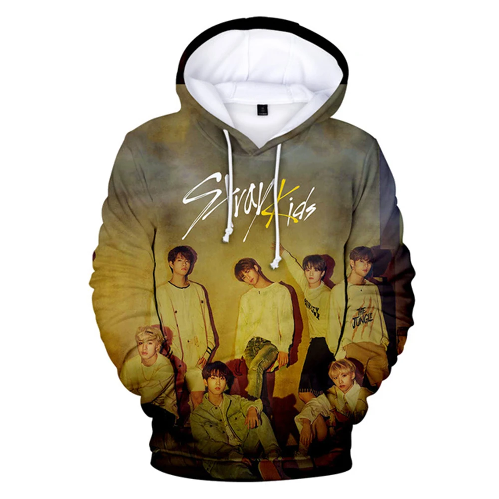 

Kpop Stray Kids Merch Hoodie Men Women Sweatshirt Streetwear Loose Boy girls Clothes Oversized Long Sleeve Pullover Hoodi Men