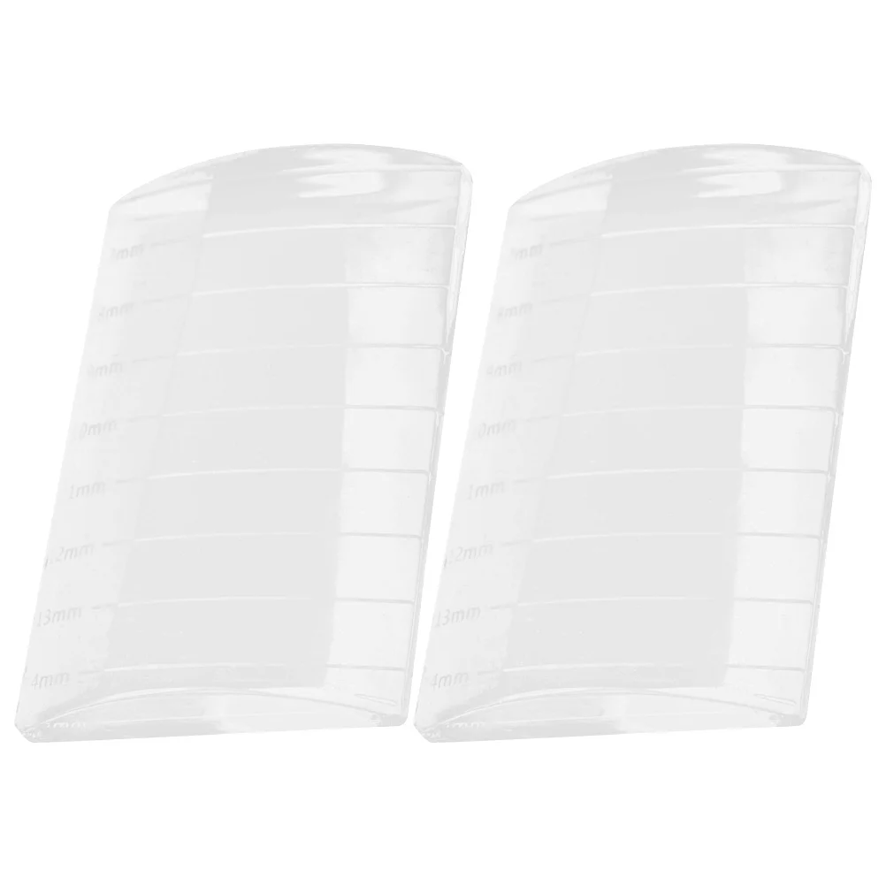 

2 Pcs Tiles Eyelash Extension Equipment Tray Organizer Glass Pads Glue Container