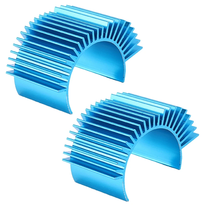

2X Rc Car Spare Parts 540 550 Motor Radiator For Wltoys 12428 12423 A959-B A969-B A979-B A929-B Blue