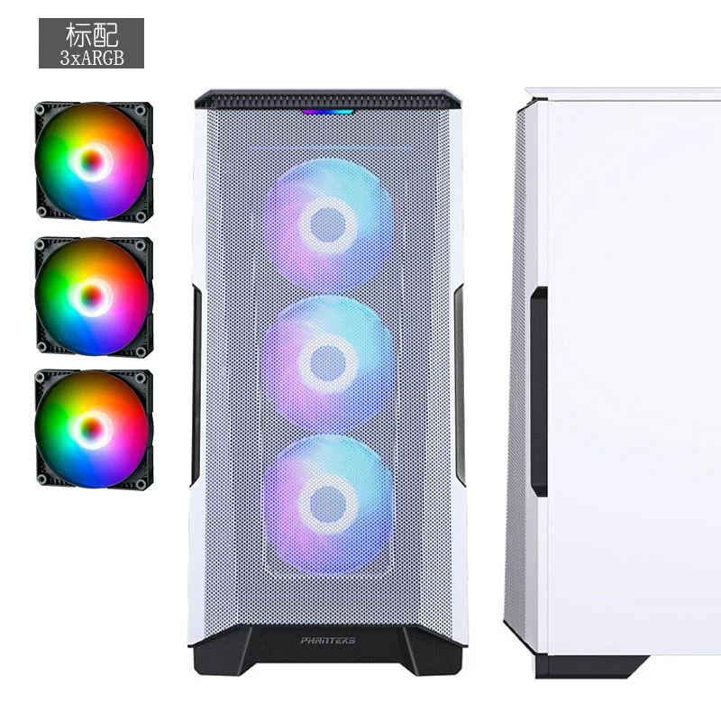 

PHANTEKS P500A белый Улучшенный теплоотвод, компьютер с боковым проникновением поддерживает 360 водное охлаждение