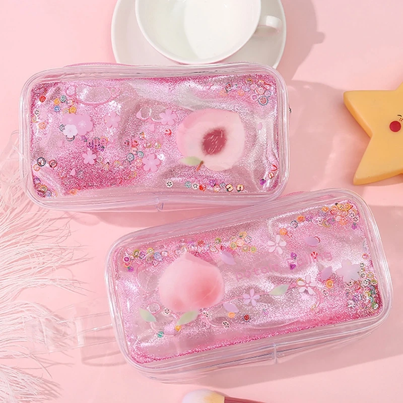 

Модный пенал с мультяшными фруктами, дорожная сумка для туалетных принадлежностей для девочек, друзей, студентов