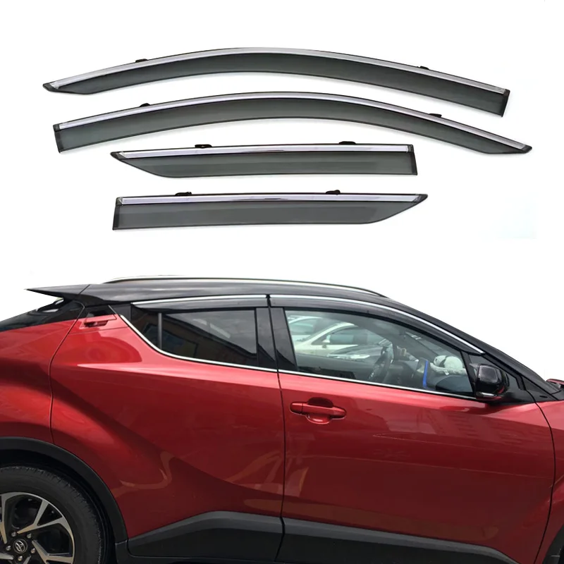 

Для Toyota C-HR CHR 2016-2023, аксессуары, дефлекторы ветра, двери, окна, козырек от дождя, защита от атмосферных воздействий