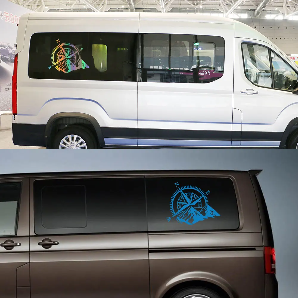 Автомобильные наклейки для Volkswagen VW Transporter T4 T5 T6 Multivan Caravelle RV Van COMPASS графические