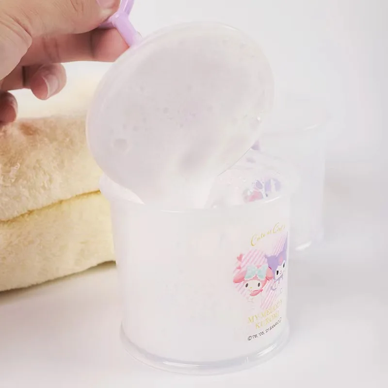 

Sanrio Melody Kuromi Japanese Facial Cleanser Foamer Portable Shampoo Foaming Box Foam Magic Kawaii Girl Gift Household Goods