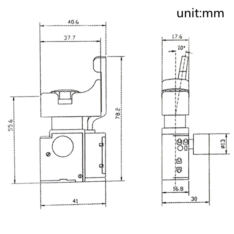 FA4-6/1BEK черный 6a 250 В триггерная кнопка управления скоростью электрической дрели
