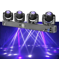 pro dj disco event lighting 4x32w rgbw 4in1 led 4heads dmx sharp beam bar moving head stage lamp for equipment set
