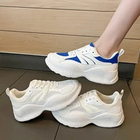 casual shoes for girls white sneakers platform shoes comfort muffin thick soled height increase streetwear women chunky shoes