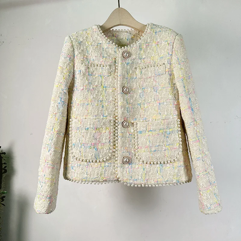 Женское твидовое пальто