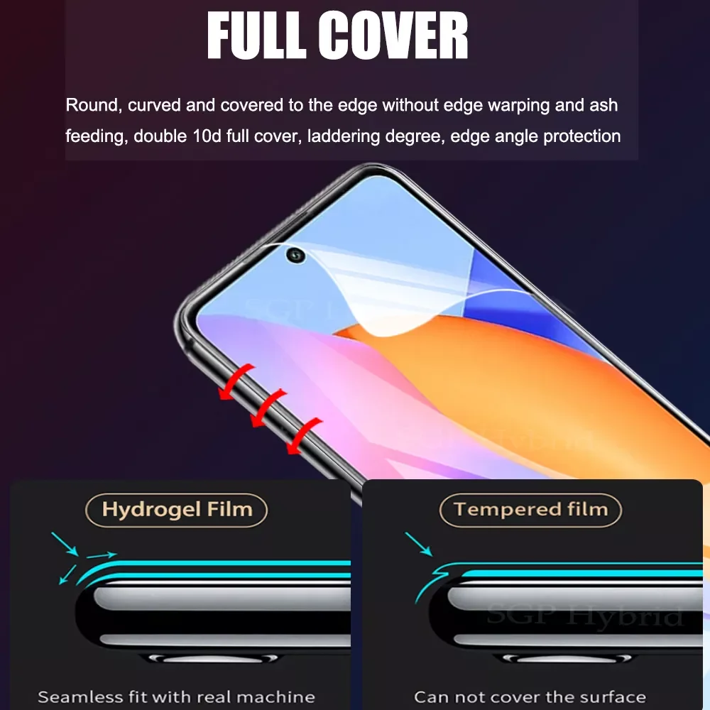 1-2PCS Hydrogel Film For Huawei Honor 10X 10 Lite 10i Safety Water Gel Film On Honor10x Honor10 Lite Protective Film Not Glass