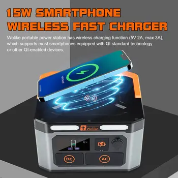 1500W 1000W Portable Power Station Large Capacity Solar Generator Energy Supply Battery Charger Power Bank For Camping Home Use 1