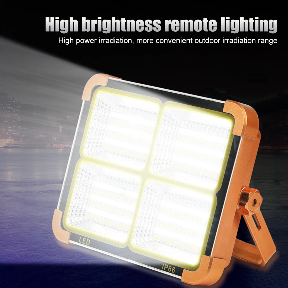 

LED Tent Light USB Rechargeable Camping Lanterns Portable Emergency Night Market Light Solar Spotlight Outdoor Flashlight Lamp