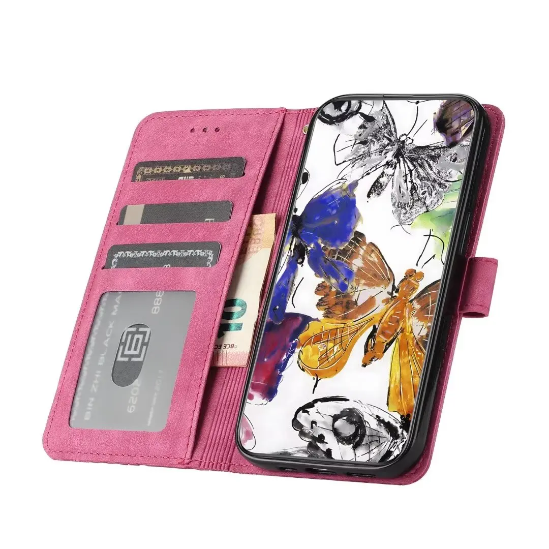 

Butterfly pattern Walelt Shockproof Flip Case For Iphone 14 plus 13 pro 12mini 11 Pro max 8 7 SE 2020 XS XR Max