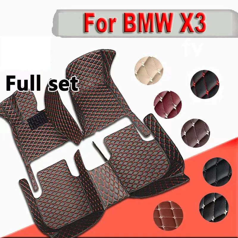 

Car Floor Mats For BMW X3 MK3 G01 2017 2018 2019 2020 2021 2022 Custom Foot Pads Automobile Carpet Cover Interior Accessories