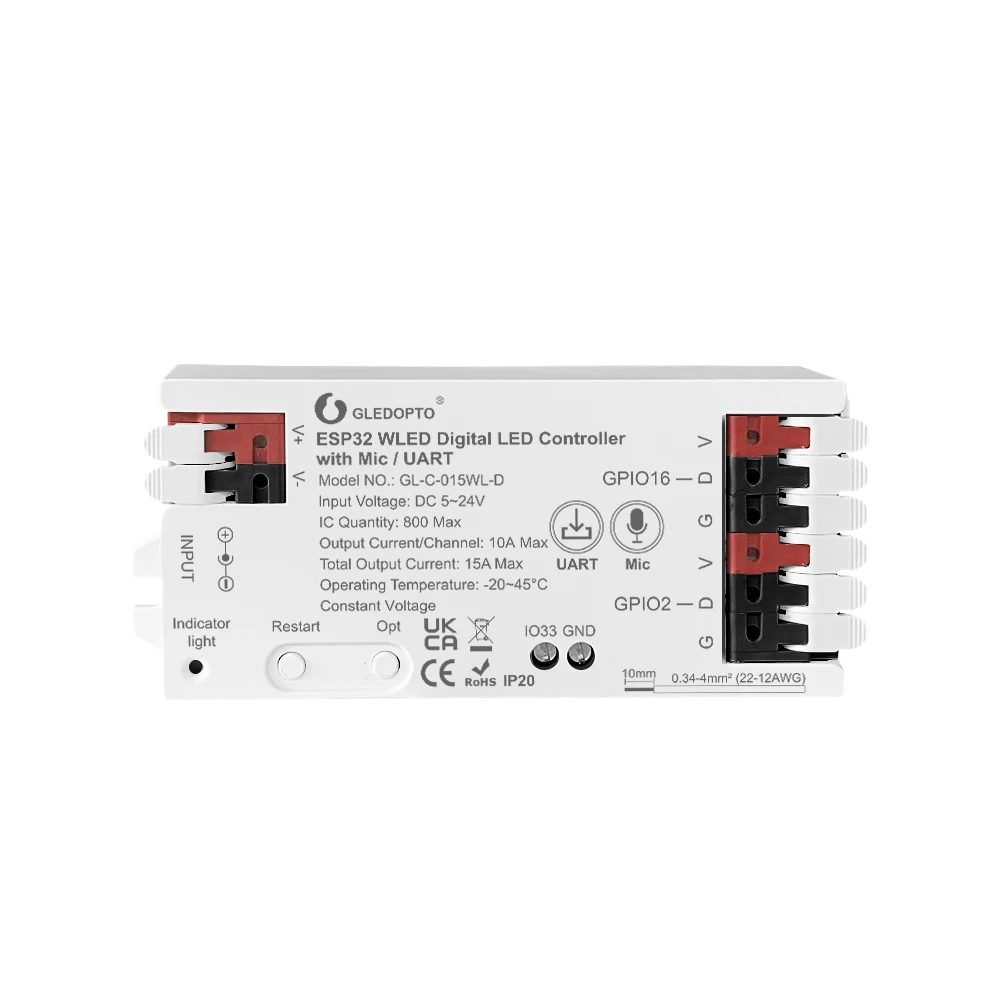 

GLEDOPTO ESP32 WLED RGB контроллер