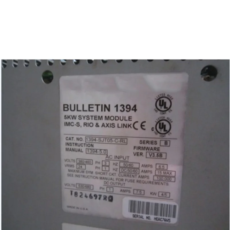 1394-SJT05-C-RL используется в хорошем состоянии для Allen Bradley с ускоренной доставкой
